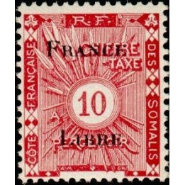 Cote des Somalies - Taxe 22