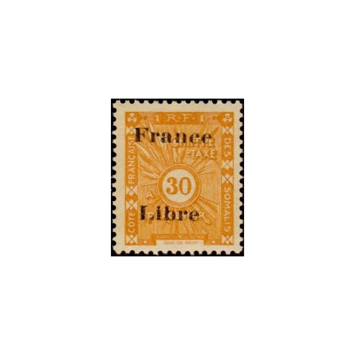 Cote des Somalies - Taxe 33