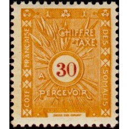 Cote des Somalies - Taxe 39