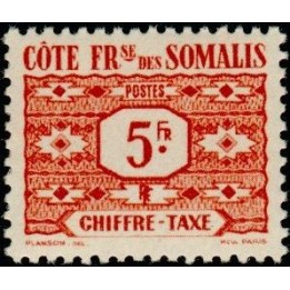 Cote des Somalies - Taxe 51