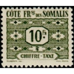 Cote des Somalies - Taxe 52