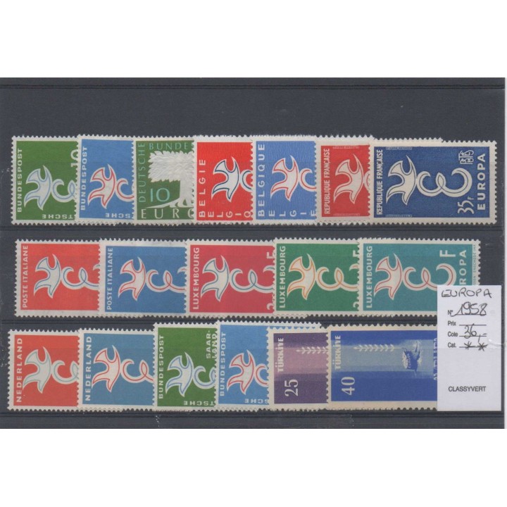 Europa - Annee Complete 1958