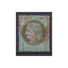 France - 0050 Cachet à Date Rouge