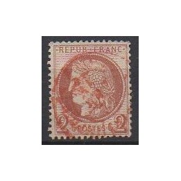 France - 0051 Cachet à Date Rouge