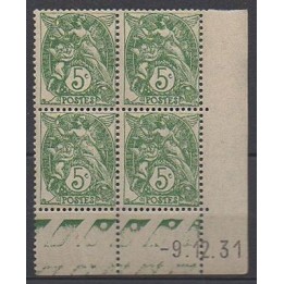 France - 0111 Type IIA Coin Daté (09/12/1931)
