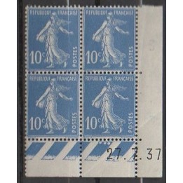 France - 0279 Type III Coin Daté (27/07/1937)