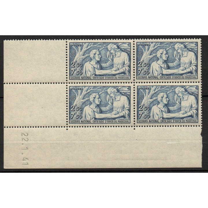 France - 0498 Coin Daté (22/01/1941)