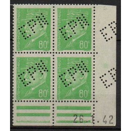 France - 0513g EPN de Nancy Coin Daté (26/01/1942)