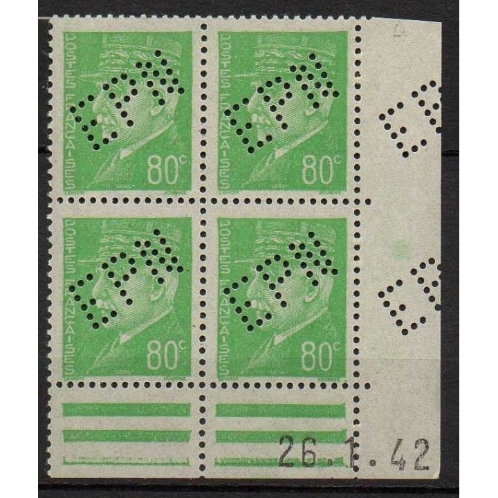 France - 0513g EPN de Nancy Coin Daté (26/01/1942)