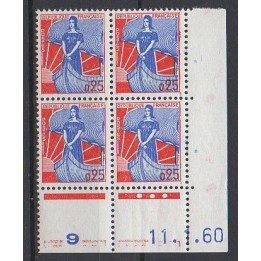 France - 1234 Coin Daté (11/01/1960)