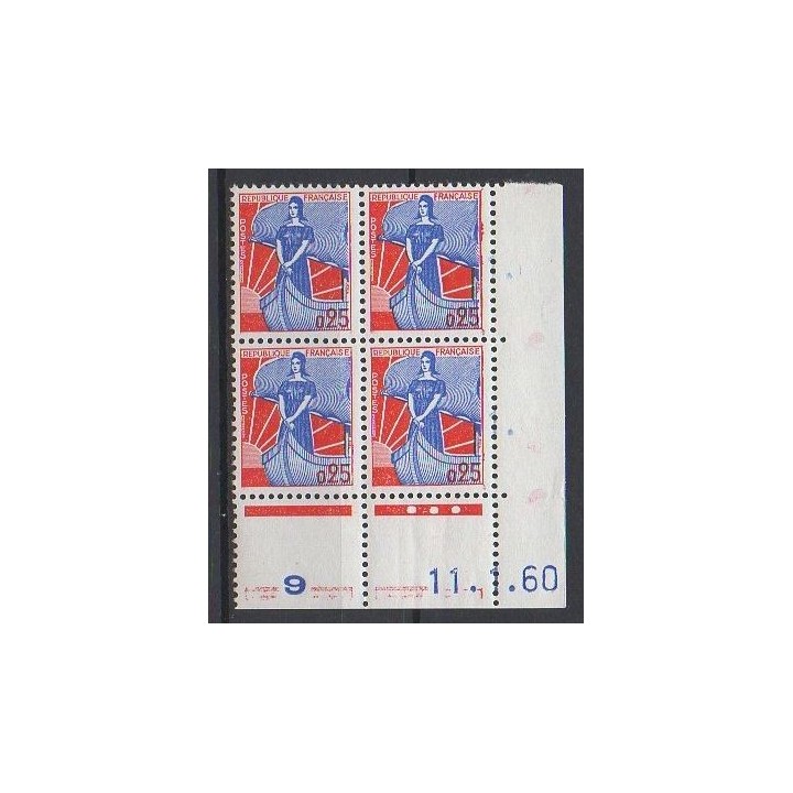 France - 1234 Coin Daté (11/01/1960)