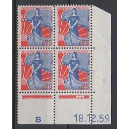 France - 1234 Coin Daté (18/12/1959)