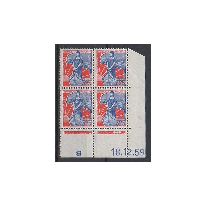 France - 1234 Coin Daté (18/12/1959)