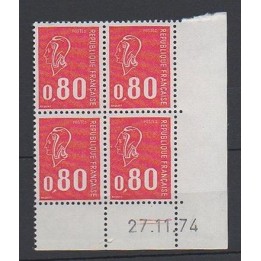 France - 1816a Coin Daté (27/11/1974)