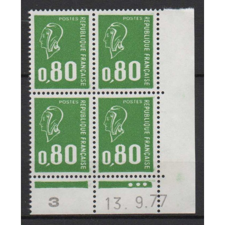 France - 1891b Coin Daté (13/09/1977)