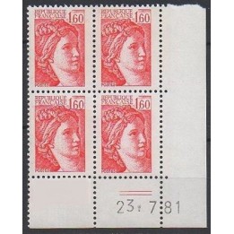 France - 2155 Coin Daté (23/07/1981)