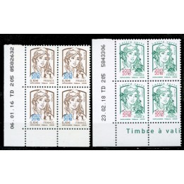 France - 5234 & 5235 Coin Daté
