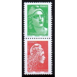 France - 5496b Paire Verticale