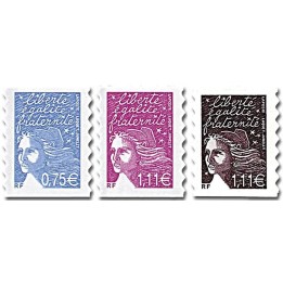 France - Autoadhésif 0048A-0048B-0048C