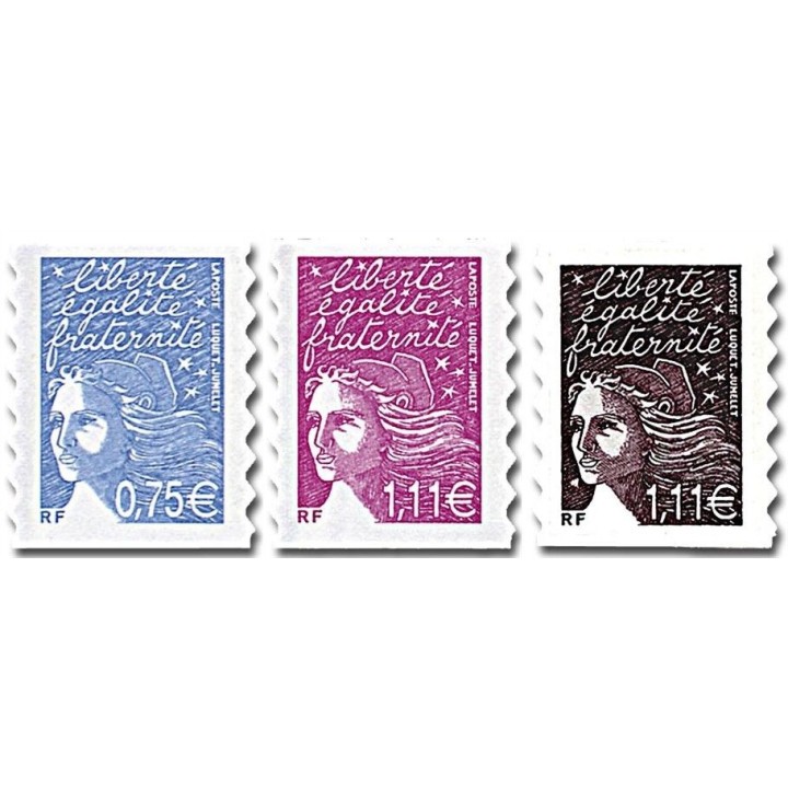 France - Autoadhésif 0048A-0048B-0048C