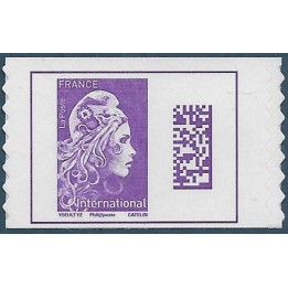 France - Autoadhésif 1656a Marianne L\'Engagée Tarif International Issu du Carnet