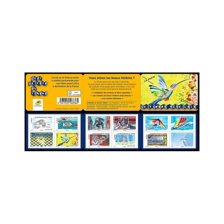 France - Autoadhésif Carnet BC0889