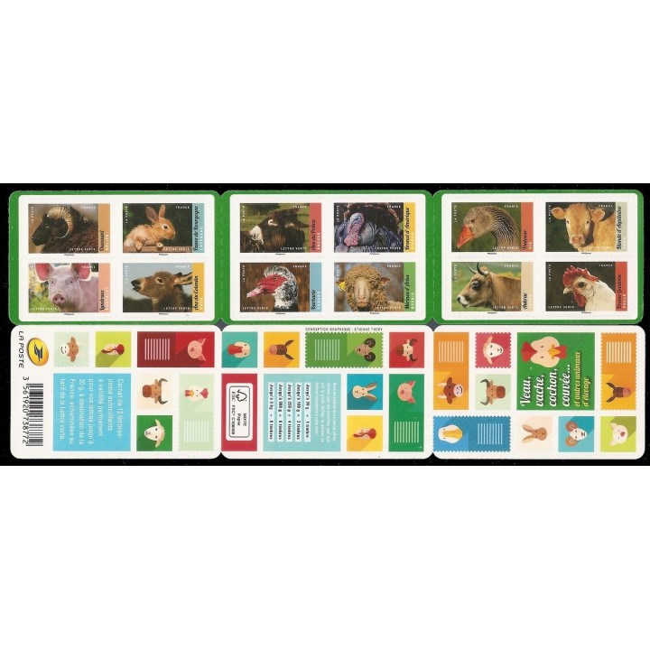 France - Autoadhésif Carnet BC1386