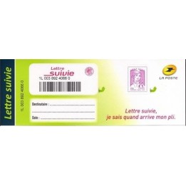 France - Autoadhésif LS2 Lettre Suivie 20g