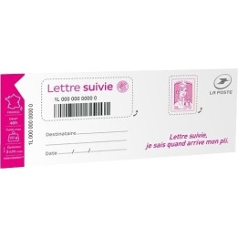 France - Autoadhésif LS5 Lettre Suivie 20g