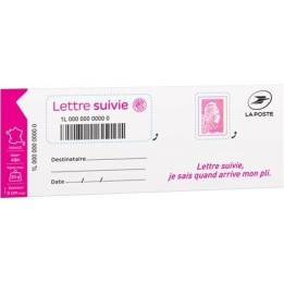France - Autoadhésif LS6 Lettre Suivie 20g