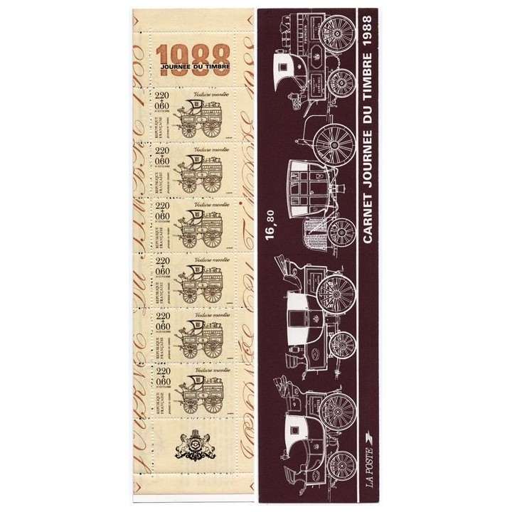France - Carnet BC2526A (Journée du Timbre 1988)