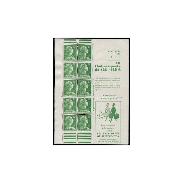 France - Carnet C1010-C3 plié