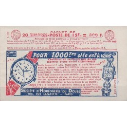 France - Carnet C1011C-C20 Série 5-55