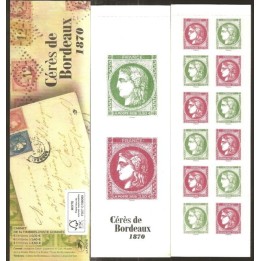 France - Carnet C1527 « 1870 Marianne Cérès de Bordeaux »