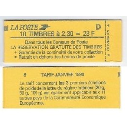 France - Carnet C2614-C2 Couverture Verte