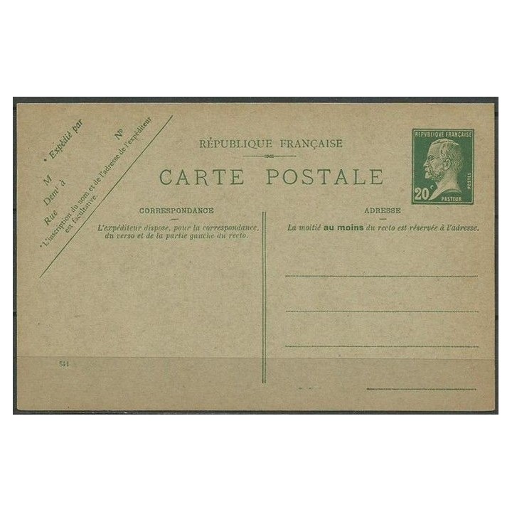 France - Entier Postal 0172-CP1 date 541
