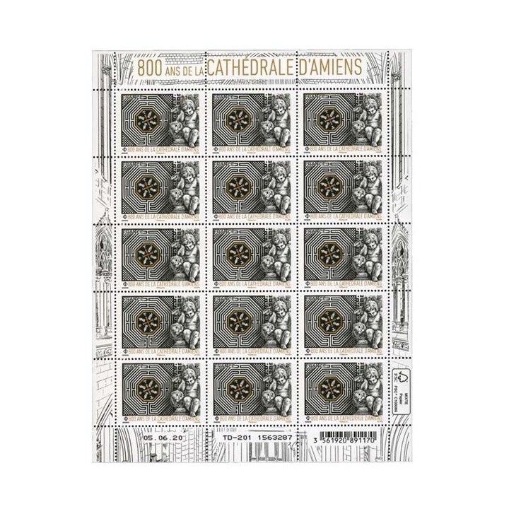 France - Feuillets de France F005 \"Cathédrale d\'Amiens\"