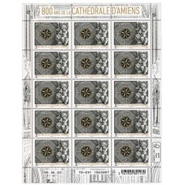 France - Feuillets de France F005 \"Cathédrale d\'Amiens\"