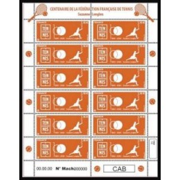 France - Feuillets de France F008 \"Fédération Française de Tennis\"