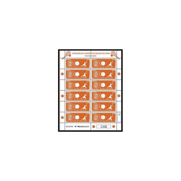 France - Feuillets de France F008 \"Fédération Française de Tennis\"