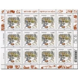 France - Feuillets de France F009 \"Graveur sur métal\"