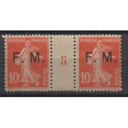 France - Franchise Militaire 5 Millésime 5 (1915)
