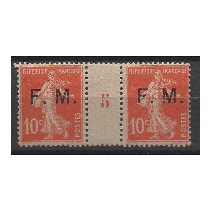 France - Franchise Militaire 5 Millésime 5 (1915)