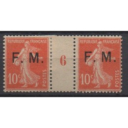 France - Franchise Militaire 5 Millésime 6 (1916)