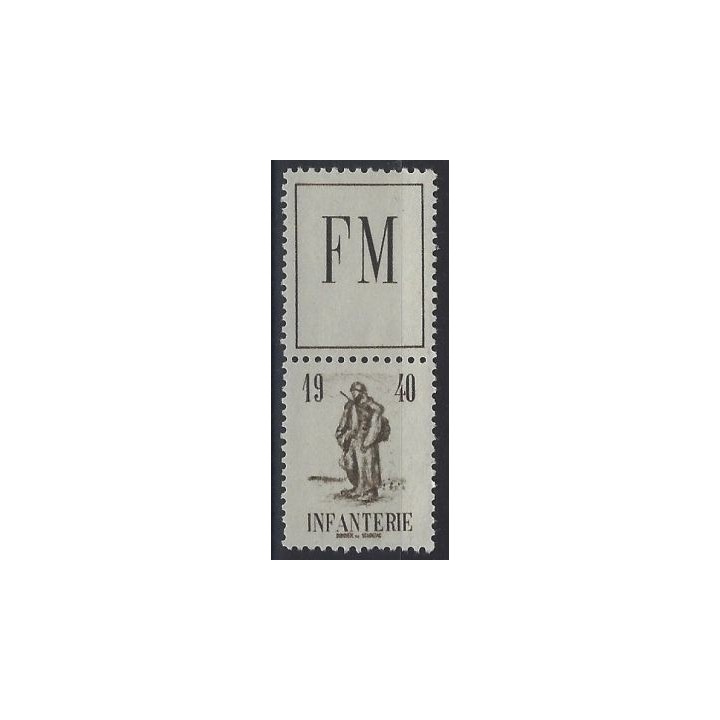 France - Franchise Militaire 10A Vignette Verticale