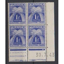 France - Libération de Bordeaux N°14T Type I - Coin daté