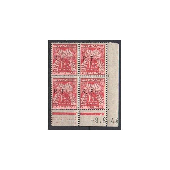 France - Libération de Bordeaux N°15T Type I - Coin daté