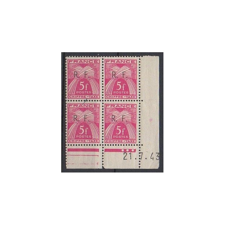 France - Libération de Bordeaux N°18T Type I - Coin daté