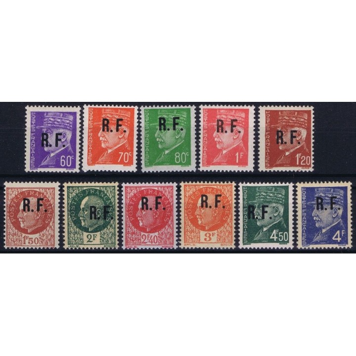 France - Libération de Poitiers N°39 à 49 Type IV