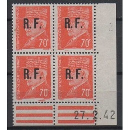 France - Libération de Poitiers N°40 - Coin daté